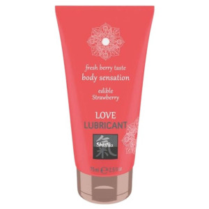 SHIATSU Love lubricant edible STRAWBERRY lubrykant nawilżający