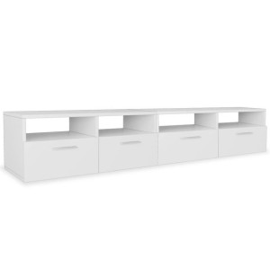 Szafki pod TV, 2 szt., płyta wiórowa, 95x35x36 cm, białe