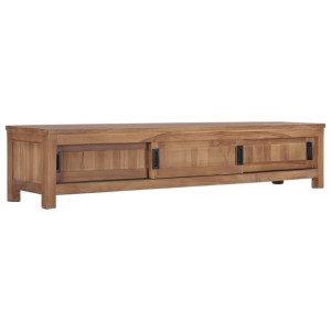 Szafka pod TV, 150 x 30 x 30 cm, lite drewno tekowe