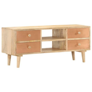 Szafka pod telewizor, 110x30x45 cm, lite drewno mango