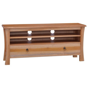 Szafka pod TV, 100x30x45 cm, lite drewno mahoniowe