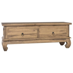Szafka pod TV, 110 x 35 x 40 cm, lite drewno tekowe