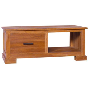 Szafka pod TV, 90 x 50 x 37 cm, lite drewno tekowe