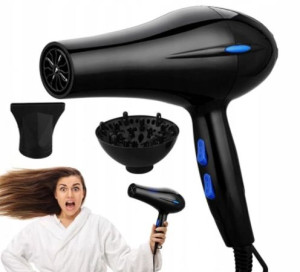 Mocna Suszarka Do Włosów 2200w Pro Jonizacja