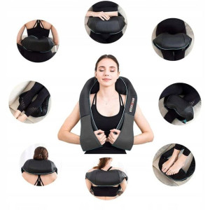 Masażer Szyi Karku Pleców Ciała Grzejąc Shiatsu 3d