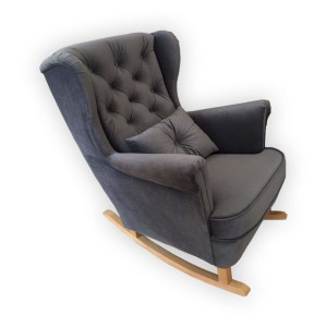 FOTEL BUJANY Uszak pikowany 3/2/3/2 Ciemny Szary