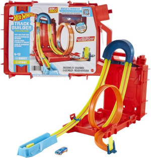Hot Wheels zestaw Kanister Kaskaderskie Pudełko + samochodzik