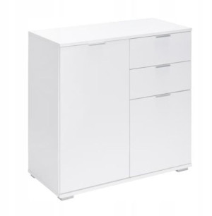 Komoda z Szufladami 71cm Biała/ Sonoma VIZIN DK