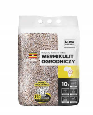 Wermikulit ogrodniczy dodatek do podłoża 10L 2-4mm