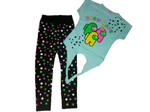 Komplet Dziewczęcy Bluzka Legginsy Rozm.98 (3 Lata)