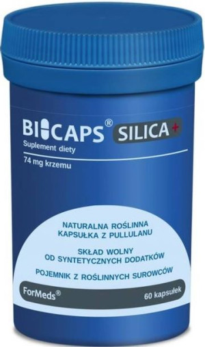 Silica+ Krzem 74 mg - Suplement Diety 60 kaps. - Formeds BiCaps