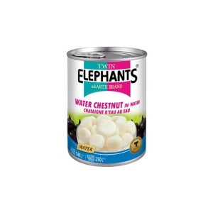 Tajskie Kasztany Wodne Całe "Water Chestnuts" 540g Twin Elephants