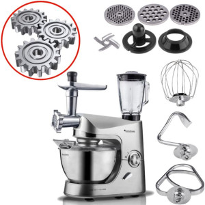 Planetarny robot TurboTronic mikser blender maszynka do kiełbas 2000W Srebr