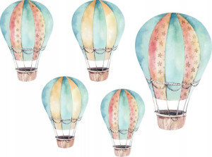 NAKLEJKI ścianę ścienne BALONY dziecka zestaw M