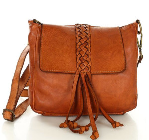 Uniwersalna torebka listonoszka frędzle ethical leather fashion - MARCO MAZ