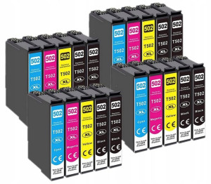 20x Tusz Epson 502xl Workforce Wf 2860dwf 2865dwf