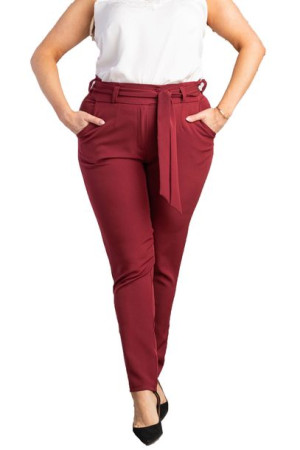 Spodnie  KOSTA bordo 48