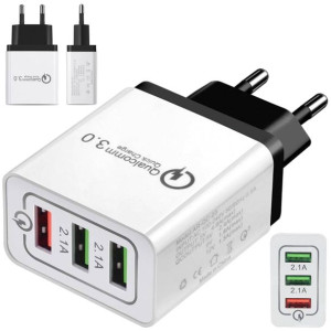 Ładowarka Sieciowa 3x Usb Quick Charge 3.0 3.1a