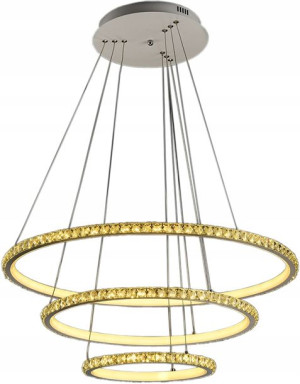 Lampa wisząca ENZO ring Wobako okrąg żyrandol 30+50+70 cm LED
