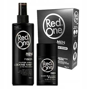 Redone Hair Building Fiber Zestaw Brąz 100ml + 12g
