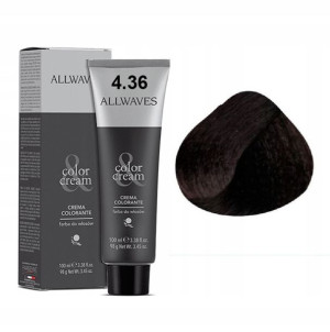 Allwaves Farba Do Włosów 4.36 100ml