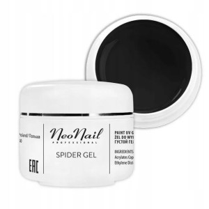 Neonail Spider Gel Black Żel Do Zdobień Czarny 5g