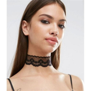 Naszyjnik Czarny Choker Gothic