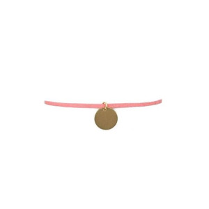 Naszyjnik Choker Rzemyk - Róż N530r