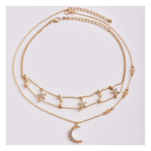 Naszyjnik choker delikatny 2W1 N749