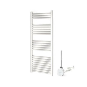 Grzejnik łazienkowy elektryczny Warmtec Encanto 45x115 biały + grzałka 600
