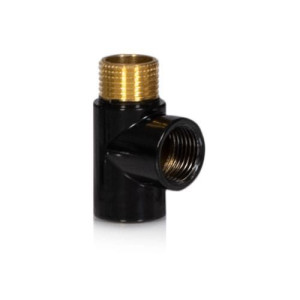 Trójnik do grzałki elektrycznej 1/2” Warmtec czarny