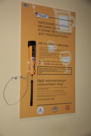 Tablica z akcesoriami do alkomatu Alcoblow