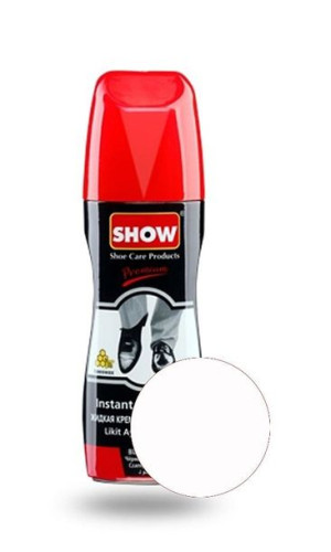 Bezbarwna samopołyskowa pasta w płynie do butów Show