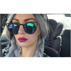 Okulary "royal Cat Eyes" - Czarne Z Miętowo-turkusowym Ok70wz3