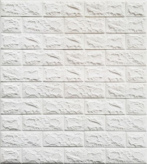 Panel Ścienny Samoprzylepny Cegła Biała