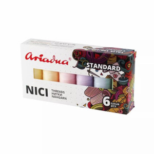Zestaw nici do szycia Ariadna Talia 120 Pastel (pastelowe)
