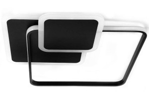 Lampa Dekoracyjna Sufit 72w Czarna + Pilot Dl-f06