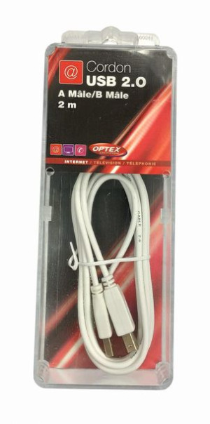 Kabel USB 2.0 A-B Optex 200 cm