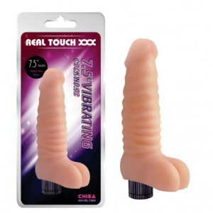 Real Touch XXX 7.5' Wibrator z jądrami No.02