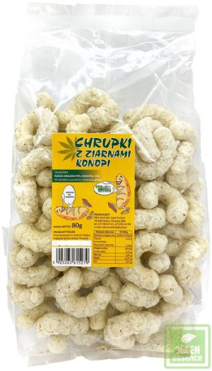 Chrupki jaglane z ziarnami konopi 80 g - Pro Natura