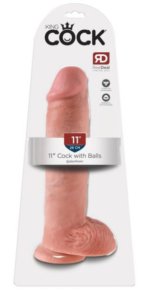 King Cock Dildo Penis z Jądrami i przyssawką