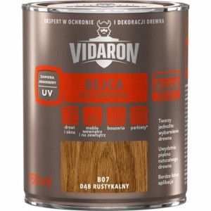 VIDARON Bejca do Drewna 0,75L DĄB RUSTYKALNY B07