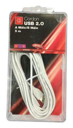 Kabel USB 2.0 A-B Optex 500 cm