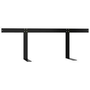 Oparcie do sofy z palet, czarne, 110 cm, żelazo