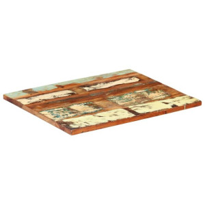 Prostokątny blat stołu 60x70 cm, 25-27 mm, lite drewno z odzysku