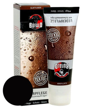 Lederpflege Bufalo, czarna pasta do butów z woskiem pszczelim
