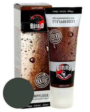 Lederpflege Bufalo, ciemnoszara pasta do butów z woskiem pszczelim