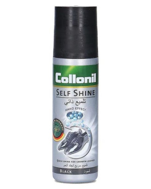 Self Shine Collonil, czarna pasta w płynie do skóry licowej