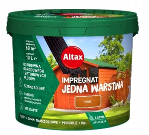 Altax Impregnat Drewna Betonu Ogrodowego Cedr 10l