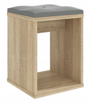 Taboret z siedziskiem do toaletki kosmetycznej SONOMA